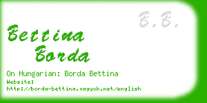 bettina borda business card